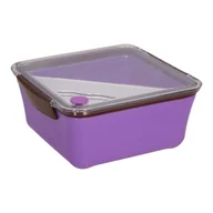 Lunch boxy - Fernity Lunch box Divided z widelcem 2,6l fioletowy - miniaturka - grafika 1