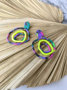 Dzikie HOOPSY oryginalne kolczyki na sztyfcie - Kolczyki - miniaturka - grafika 1