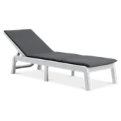 Leżaki ogrodowe - Keter Saulosanas kresls Mallorca ar spilvenu balts 8711245160344 - miniaturka - grafika 1