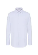 Koszule męskie - Seidensticker Męska koszula z długim rękawem Comfort Fit, średni niebieski, 44 - miniaturka - grafika 1