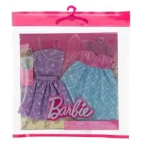Barbie ubranka + akcesoria 2-pak HRH44 Mattel - Lalki dla dziewczynek - miniaturka - grafika 1