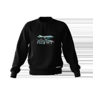 Odzież do sportów motorowych - Czarna bluza Toyota Supra mk5 HKS-XXL - miniaturka - grafika 1