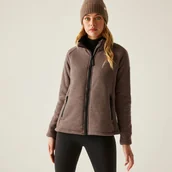 Bluzy sportowe damskie - Regatta Polar damski rozsuwany Emilde Brązowy, Cotton, Rozmiar: 46 - miniaturka - grafika 1