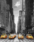 Malowanie po numerach - Artnapi 40x50cm Obraz Do Malowania Po Numerach Na Drewnianej Ramie - New York Taxi - miniaturka - grafika 1