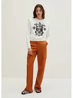 Spodnie damskie - STEFANEL Bojówki w kolorze karmelowym - miniaturka - grafika 1