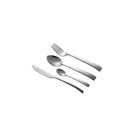 Zestawy sztućców - Zestaw sztućców 24 elementy dla 6 osób wielofunkcyjna wkładka ze stali nierdzewnej do domu nóż widelec łyżka kuchnia restauracja metaliczny srebrny - miniaturka - grafika 1