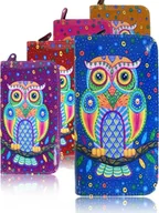 Portfele - Accessorize Me Duży portfel młodzieżowy damski sowa folk H5 - miniaturka - grafika 1