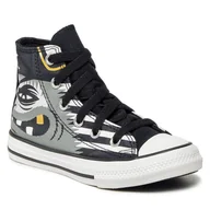 Trampki damskie - Converse Trampki Ctas Hi 372729C White/Black/Gold - miniaturka - grafika 1