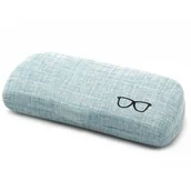 Akcesoria do okularów - Etui Futerał na okulary ET-104B niebieskie - miniaturka - grafika 1