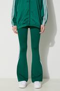 Spodnie damskie - adidas Originals spodnie dresowe Flared kolor zielony z aplikacją IN6320 - miniaturka - grafika 1