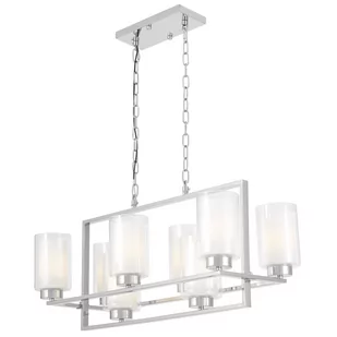 NOWOCZESNA LAMPA WISZĄCA CHROMOWANA LINO W8 - Lampy sufitowe - miniaturka - grafika 1