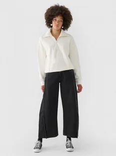 Damskie jeansy barrell Outhorn OTHWAW24TJNSF013 - czarne - Spodnie damskie - miniaturka - grafika 1