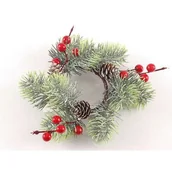 Ozdoby bożonarodzeniowe - Stroik z szyszkami 17 cm - miniaturka - grafika 1