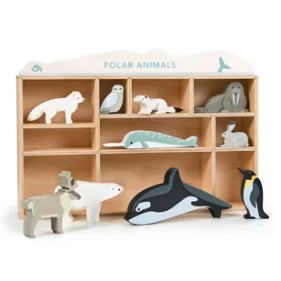 Drewniane figurki do zabawy - zwierzęta polarne, Tender Leaf Toys - Łamigłówki - miniaturka - grafika 1