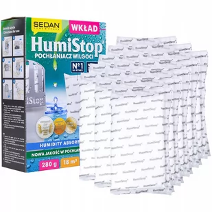15X Sedan Humistop Oryginalny Wkład Do Pochłaniacza Wilgoci 280G - Inne artykuły do sprzątania - miniaturka - grafika 1