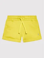 Spodenki damskie - United Colors Of Benetton Szorty sportowe 3J68I0973 Żółty Regular Fit - miniaturka - grafika 1