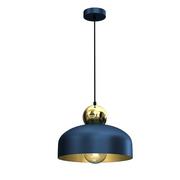 Lampy sufitowe - Milagro Lampa Wisząca HARALD GOLD/NAVY BLUE 1xE27 MLP7695 - miniaturka - grafika 1