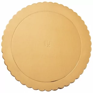 Podkład pod tort, ciasto złoty 32 cm kod: O-871411 - Pozostałe akcesoria kuchenne - miniaturka - grafika 1