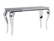 Konsole i sekretarzyki - Konsolka glamour PRINCE C CZARNY/CHROM 120X40 - miniaturka - grafika 1