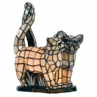 Lampy stojące - Witrażowa Lampa Stołowa Tiffany Koty Clayre & Eef - miniaturka - grafika 1