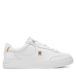Sneakersy Tommy Hilfiger Essential Chic Court Sneaker FW0FW08322 Biały - Sneakersy damskie - miniaturka - grafika 1