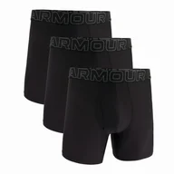 Majtki męskie - Męskie bokserki Under Armour UA Performance Tech Mesh - Solid 6in 3PK Rozmiar: L / Kolor: czarny - miniaturka - grafika 1