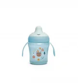 Kubki dla dzieci - Suavinex Kubek do nauki picia 200 ml +6m niebieski Forest - miniaturka - grafika 1