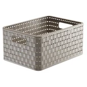 Pudła i pojemniki do przechowywania - Rotho Koszyk nastawny Rotho Country A5 Plus 11 l 33x24x16 cm capucino - miniaturka - grafika 1