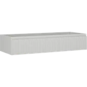 Szafki łazienkowe - Mexen Rivel szafka łazienkowa podumywalkowa 120 cm, 1 szuflada, ryflowana , szara mat - 91A20-12023-1-BF62 - miniaturka - grafika 1