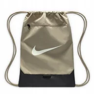 Plecaki worki - Worek na buty i odzież Nike Brasilia DM3978-253 zielony - miniaturka - grafika 1