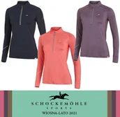 Koszulki jeździeckie - Schockemohle Koszulka damska funkcyjna PAGE STYLE wiosna-lato 2021 - miniaturka - grafika 1