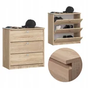 Szafki na buty - Szafka na buty Mini do przedpokoju 60 cm komoda 3 uchylne drzwi Dąb Sonoma - miniaturka - grafika 1