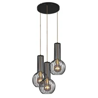 Lampy sufitowe - Kaja ALFRED OLSZEWSKI Żyrandol K-4522 z serii ARVI BLACK - miniaturka - grafika 1