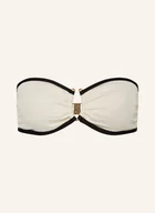 Stroje kąpielowe - Seafolly Góra Od Bikini Bandeau Beach Bond weiss - miniaturka - grafika 1