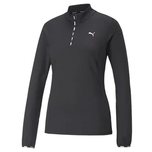 Damska Bluza PUMA PUMA STRONG 1/4 ZIP PUMA BLACK 52237001 – Czarny - Bluzy sportowe damskie - miniaturka - grafika 1