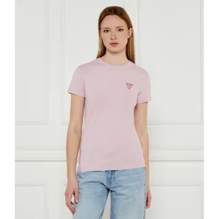 GUESS T-shirt Slim Fit - Koszulki i topy damskie - miniaturka - grafika 1