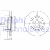 Tarcze hamulcowe - Tarcza hamulcowa DELPHI BG4056C - miniaturka - grafika 1