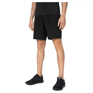 4F Spodenki męskie FNK, Głęboki czarny, L - Spodenki męskie - miniaturka - grafika 1