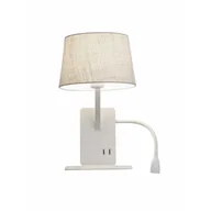Lampy ścienne - Kinkiet hotelowy prawy z wysięgnikiem i półką DAKOTA LP-2121/1W R WH Light Prestige - miniaturka - grafika 1