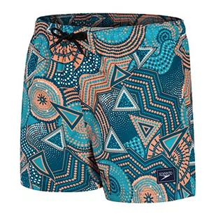 Speedo Chłopięcy nadruk cyfrowy 33 cm szorty wodne, ciemny benzyna/akwarium/nektaryna/biały, L, Ciemna benzyna/akwarium/nektarynka/biały, L - Kąpielówki dla chłopców - miniaturka - grafika 1