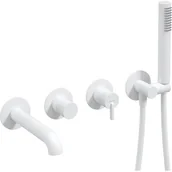 Baterie wannowe i prysznicowe - Bateria wannowa podtynkowa DEANTE Silia BQS A18P Bianco - miniaturka - grafika 1