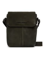 Nerki - Tommy Hilfiger Saszetka Metal Logo Suede Crossbody Bag AM0AM14262 Zielony - miniaturka - grafika 1