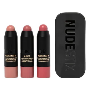 Nudestix - Pink Nude Blush Kit - Róże W Zestawie - Kit Pink Nude Blush - Dla Kobiet - Zestawy kosmetyków damskich - miniaturka - grafika 1