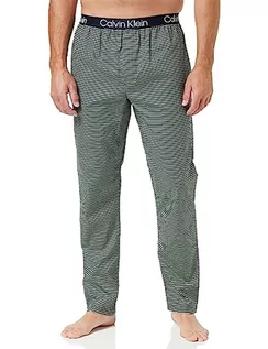 Spodenki męskie - Calvin Klein Męskie spodnie do spania, od piżamy, Przesunięcie w paski nocne niebo, S - grafika 1