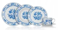 Serwisy obiadowe - TALERZE OBIADOWE FOLKLOR niebieskie 30 elem 6 osób filiżanka jadalnia box - miniaturka - grafika 1