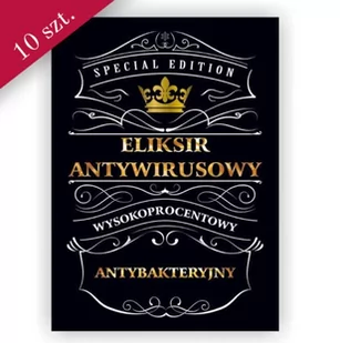 Eliksir Antywirusowy - Etykieta - 10 Szt. - Pozostałe akcesoria kuchenne Eliksir Antywirusowy - Etykieta - 10 Szt. - Pozostałe akcesoria kuchenne - miniaturka - grafika 1