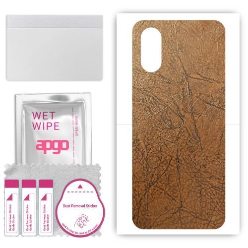 folia naklejka skórka strukturalna na TYŁ do Sony Xperia 10 VI - Skóra Vintage - apgo SKINS