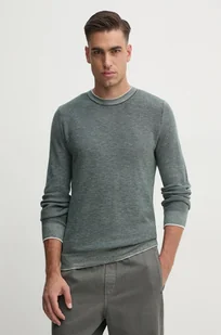 Guess sweter z domieszką wełny EARLE męski kolor zielony lekki M4BR04.Z3H82 - Swetry męskie - miniaturka - grafika 1