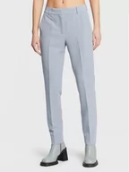Spodnie damskie - Bruuns Bazaar Spodnie materiałowe Rubysus BBW3165 Niebieski Slim Fit - miniaturka - grafika 1