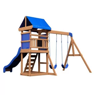 Drewniany Plac Zabaw Aurora Domek Zjeżdżalnia Backyard Discovery Lumarko! - Place zabaw - miniaturka - grafika 8
